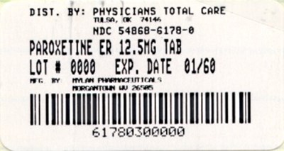 Paroxetine Hydrochloride Extended-release Tablets 12.5 mg Bottles (12.5mg Package Label)